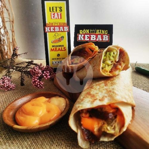 Kebab Jumbo + Keju + Sosis + Cheesy Mayo menu Donking Kebab & Burger, Condongcatur