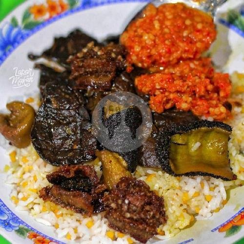 Nasi Jagung Ayam Goreng menu Nasi Jagung Babat Usus Khas Madura Pasar Senggol, Jemursari