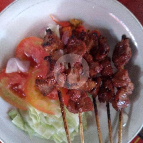 Nasi Putih menu Sate Kambing Mas Mario, Pasar Kliwon