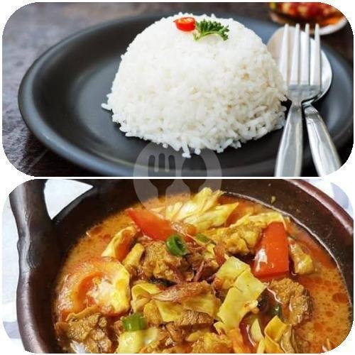 Tongseng Sapi + Nasi menu Warung Sate Solo Pak Annas, Kebon Jeruk