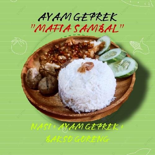 ES PERMEN KARET - L menu Ayam Geprek Mafia SambaL, BLAURAN