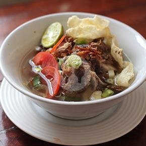 Sosis Bakar menu Soto Betawi Mpo' Wati, Kebayoran Lama