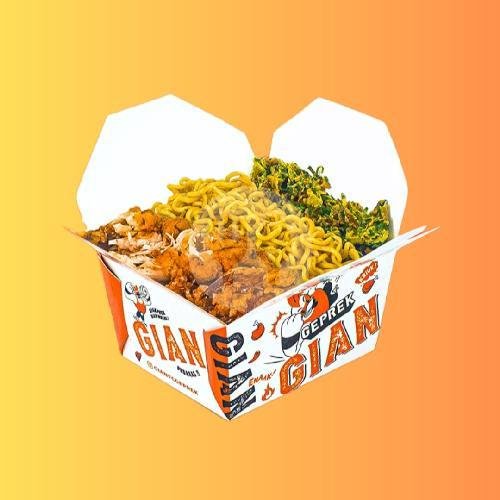 Paket Kongkow Ber-5 menu Fried Chicken Geprek Gian, Cempaka Putih Raya