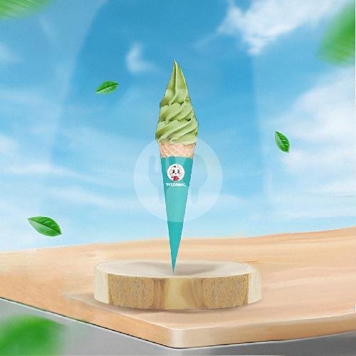 Ice Cone Matcha menu Wedrink, Johar Baru