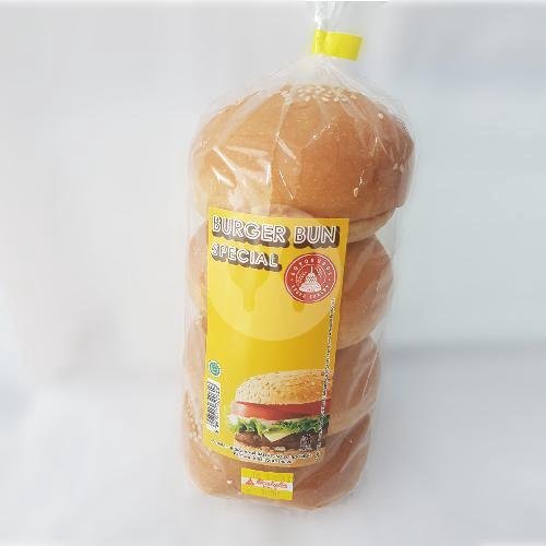Hotdog Bun (4 Pcs) menu Roti Borobudur Bakery & Catering Supplies, Laweyan