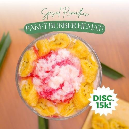 Es Pisang Ijo Makassar menu Dapur Makassar, ITC Kuningan