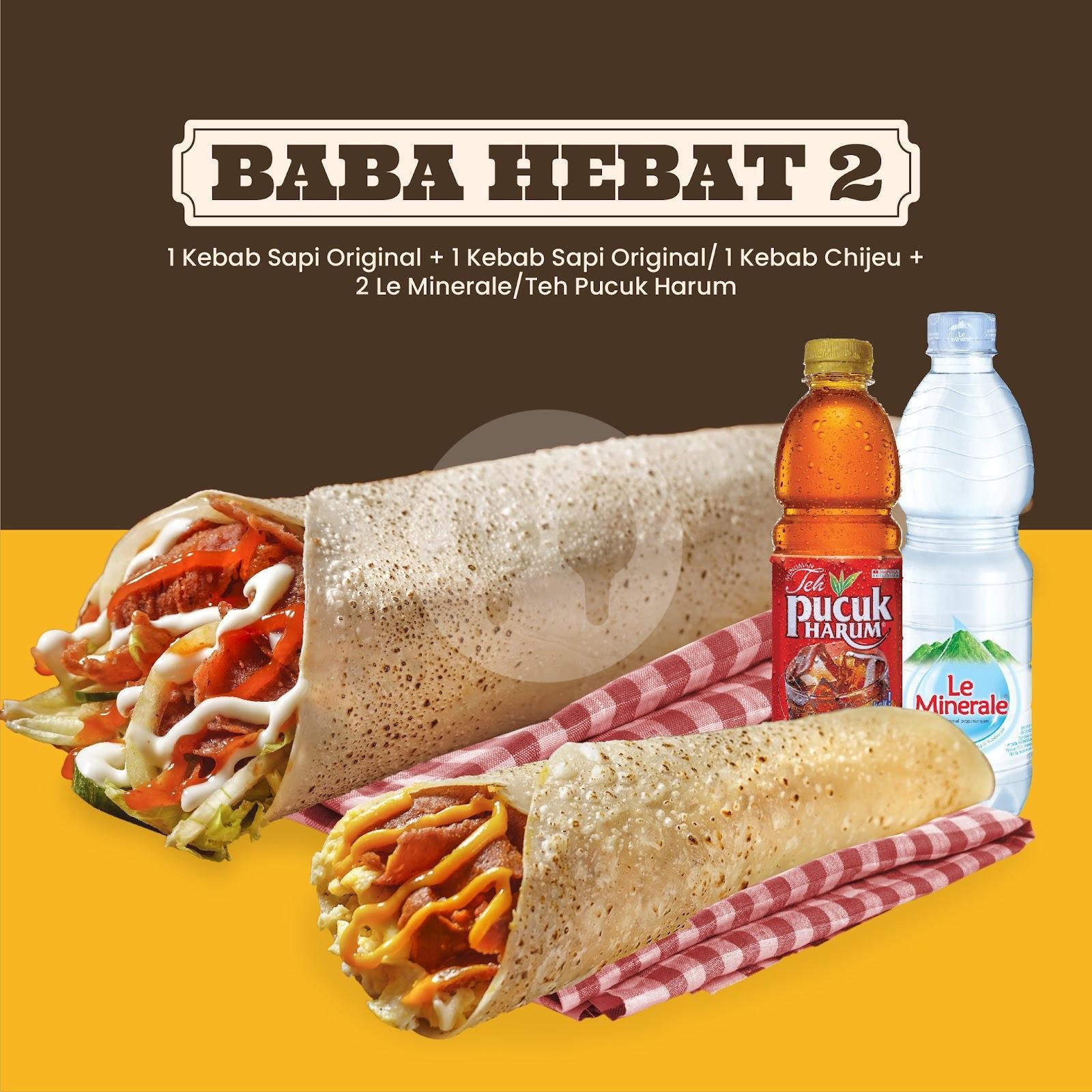 Baba Hemat 3 menu Kebab Turki Baba Rafi, Ngesrep
