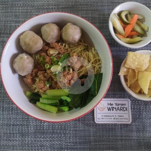 MIE YAMIEN KOMPLIT FREE ES TEH TAWAR menu Mie Yamien Winardi Kalitanjung, Harjamukti