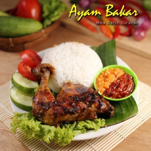 Nasi Ayam Bakar menu Ayam Penyet Mba Ratih, Poncol