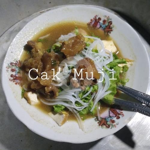 (Paket) Rawon + Telor Asin + Nasi + Krupuk + Es Teh menu Soto, Rawon, Tahu Campur Lamongan Cak Muji