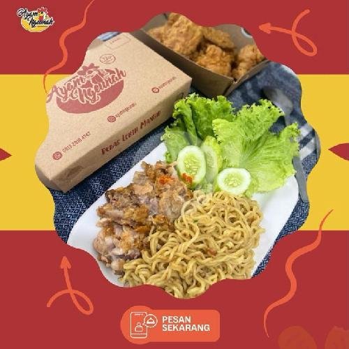 Mie Goreng Lada Hitam Sambel Bawang Matang menu Ayam Ngeunah, Kasihan