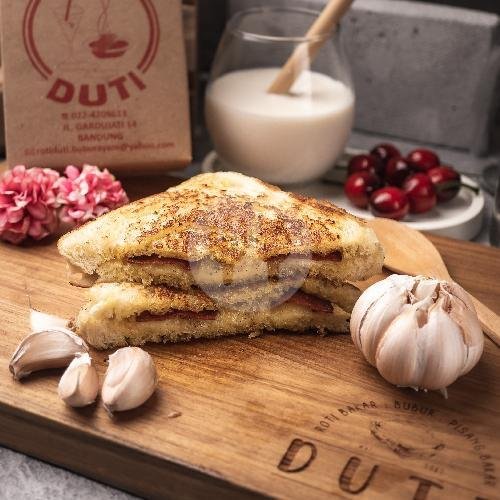 Cheesy Garlic menu Roti Duti, Gardujati