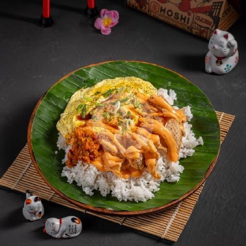 Crispy Chicken Skin Mentai - NEW menu Hoshi Nasi Bungkus Ala Jepang, Indraprasta
