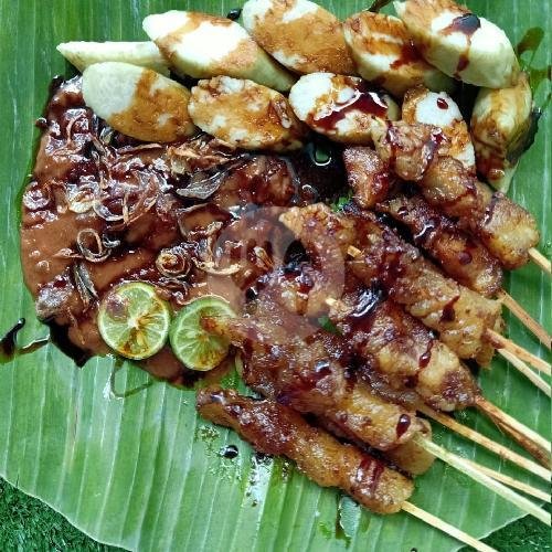 Sate Cammpur 1 Porsi + Lontong menu Sate Jando Kina, PSM