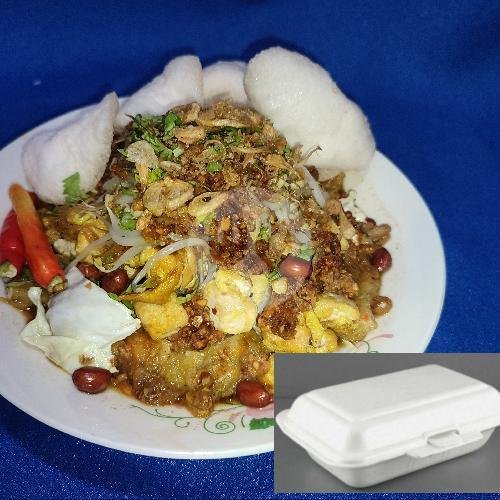 Krupuk Blek menu Kupat Tahu Magelang Mbak Er, Pancoran