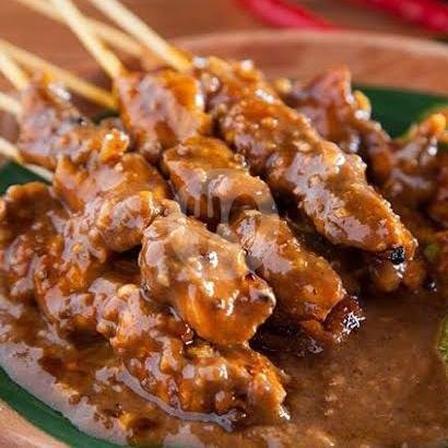 SATE SAPI 10 TUSUK (BUMBU KACANG) menu SATE PAK SALAM - BAROS, Cimahi Tengah Baros