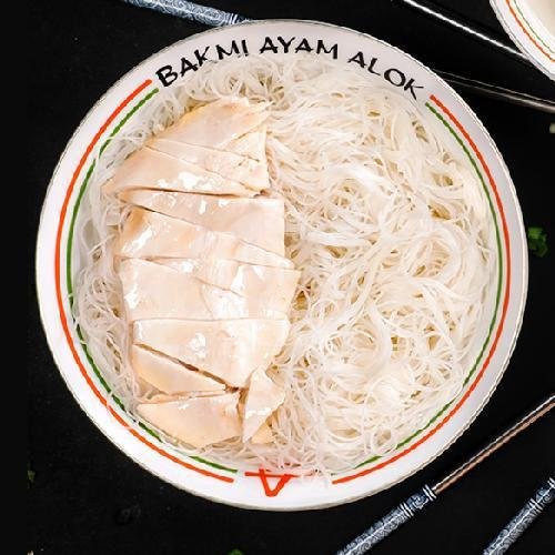 Bihun Ayam Pangsit 1 porsi menu Bakmi Ayam Alok, Kelapa Gading