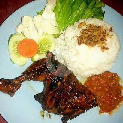 Ayam Goreng+hupe Goreng Lalaban Sambal Dadakan menu Dapur Mamah Bagja, Kepuh