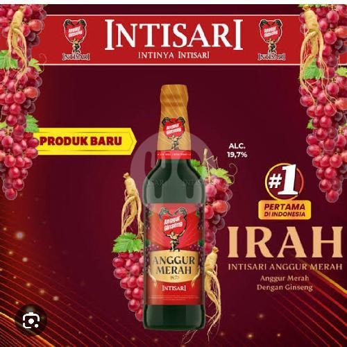 Anggur Hijau Intisari 620 Ml + Free Mie Instant menu Arga Bintang Beer Anggur Kawa N Soju, Terusan Buah Batu