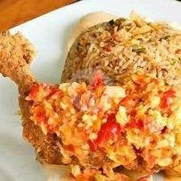 Nasi Ayam Geprek Sambal Ijo menu Burjo Bintang 4