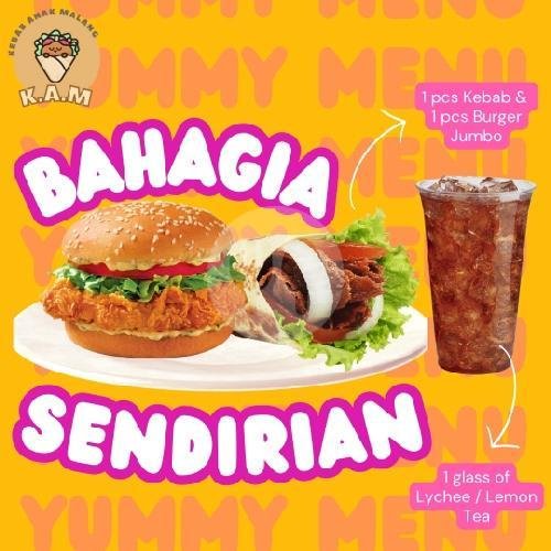 Bahagia Berduaan menu Kebab Anak Malang, Sukun