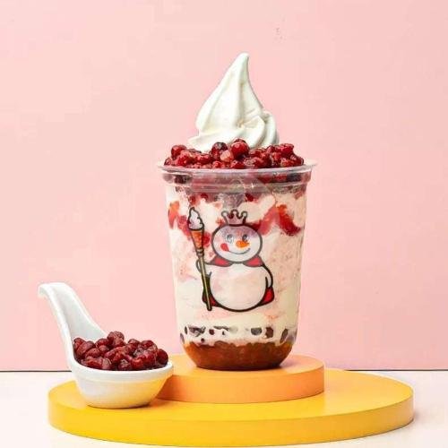 Ice Cream Toffee Hazelnut Latte menu Mixue Cinunuk