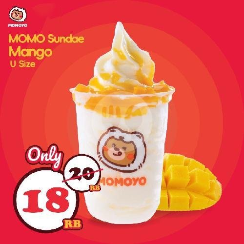 Momo Sundae Oreo menu Momoyo Ice Cream, Fruit Tea & Coffee, Kapas Krampung