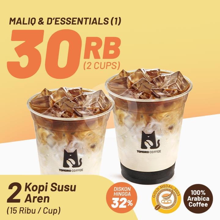 TOMORO Aren Latte x Maliq & D'Essentials menu TOMORO COFFEE, South Quarter