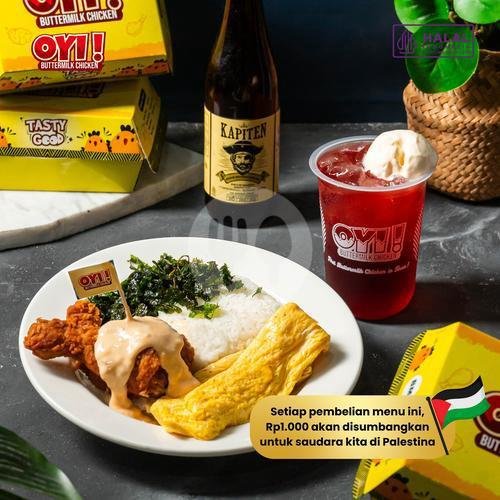 Combo Brezze B menu Oyi Buttermilk Chicken, Sawojajar