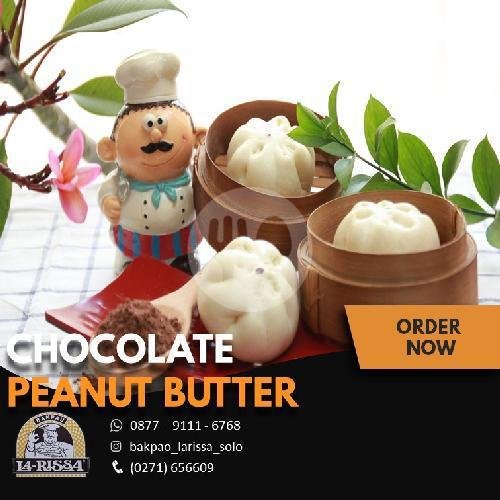 1pcs Bakpao Chocolate Peanut Butter(panas min.6) menu Bakpao La Rissa, Lojiwetan