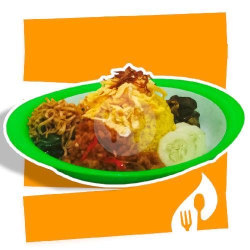 Nasi Kuning Telur Balado + Ati Ampela menu Bubur Ayam, Nasi Kuning & Lontong Kari Cipta Rasa, Jatinangor