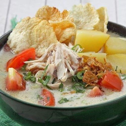 Sop Daging menu Soto Betawi Senen Jaya, Pasar Senen