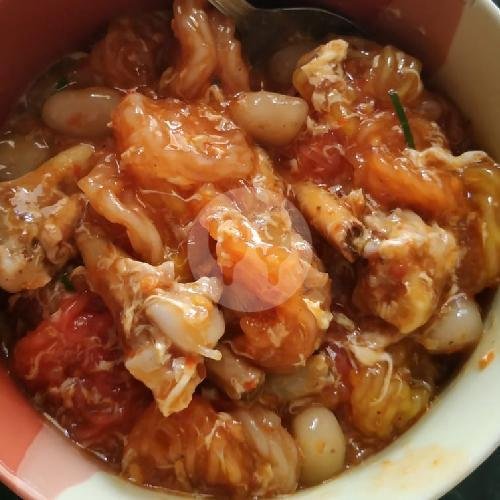 Seblak Cilok + Tulang menu Seblak Kedai Hotz Zelethot, Cibeureum