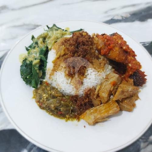 Nasi Peyek Udang menu Masakan Padang Roda Baru 99, Puntodewo