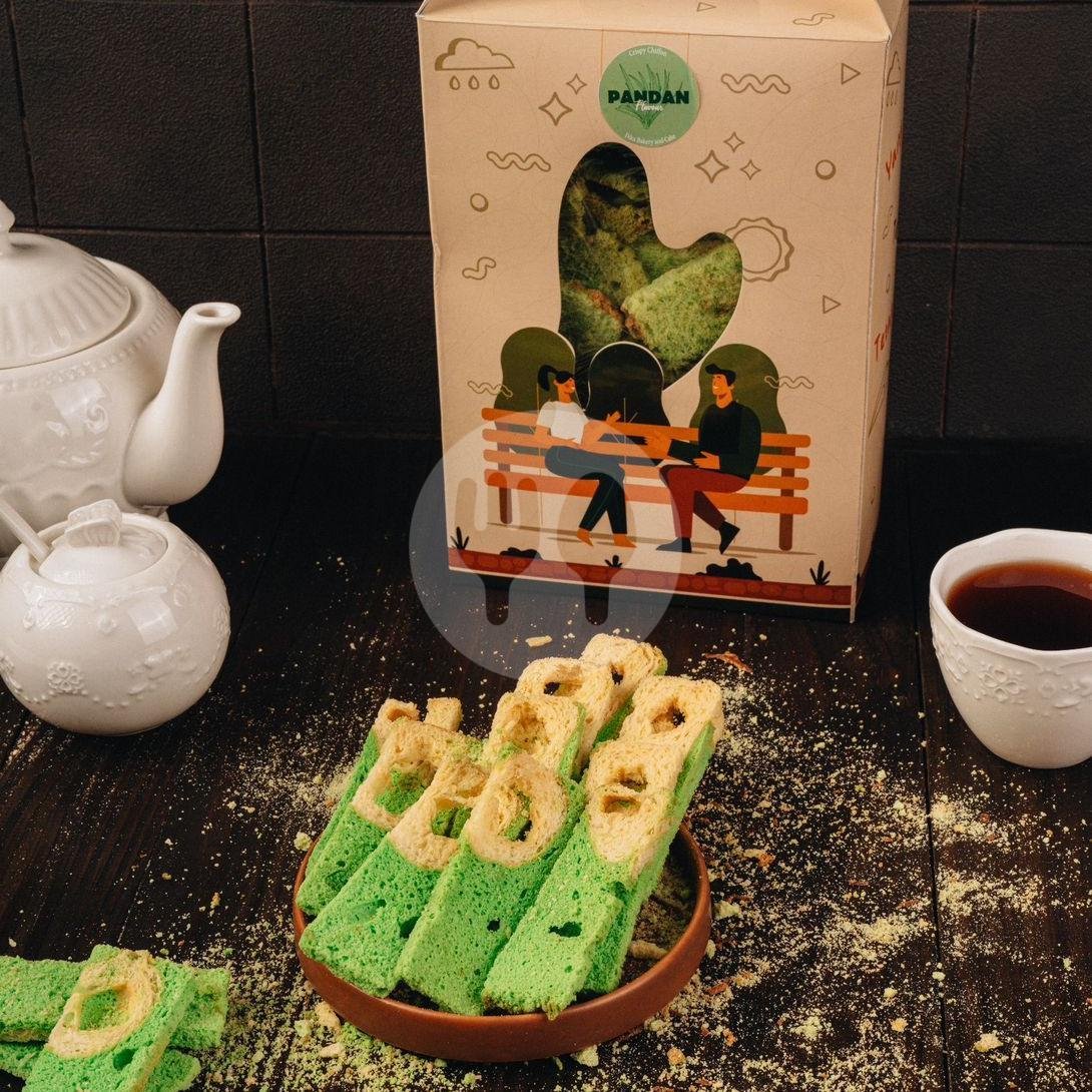 Toast Pandan Crispy Chiffon 200gr menu Dika Bakery & Cake, Pakualaman