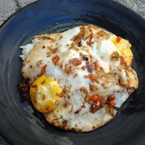 Paket Nasi Telor Double menu Ayam Goreng Trikora, Tidar