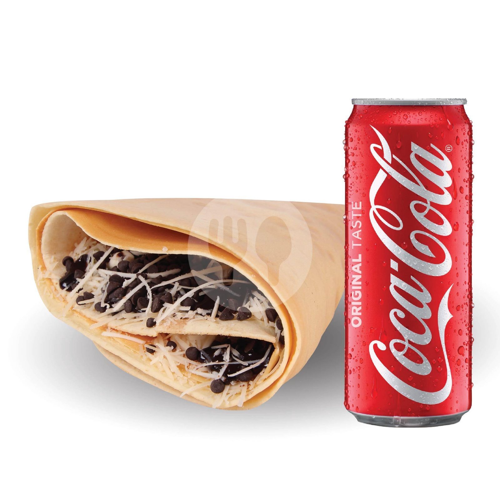 Banana Choco Cheese with Coca Cola menu Dcrepes, Ramai Mall