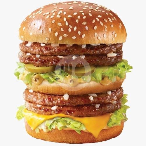 Double Cheeseburger McFlavor Set + Color Changing Tumbler menu Mcd Kings Shopping Center, Kepatihan