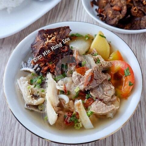 Nasi Soto Bening Komplit menu Soto Mie & Mie Kocok Mang Ece, Sukabumi