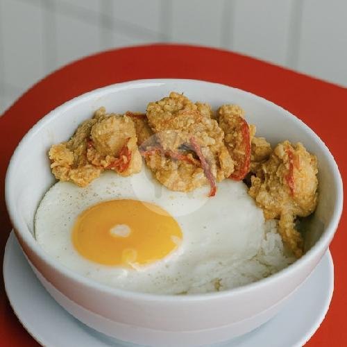 Ayam Cabe Garam menu DUA MANGKOK (BUBUR & DIMSUM), Cikajang