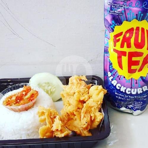 Ayam Geprek Sambel Korek + Nasi + Fruittea / Prima menu Kanaya Food & Kitchen, Rungkut