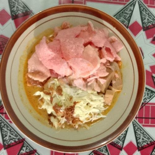 Lontong /Ketupat Sayur  Padang+ Telur. menu Sate Padang Dan Lontong Sayur Padang Uni Ratna, Kartasura