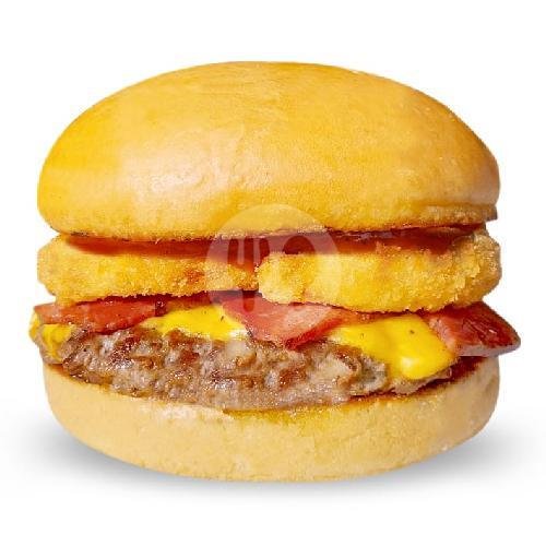 Double BBQ Bacon Cheeseburger menu Five Monkeys Burger, Surabaya