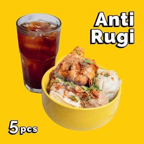 Bakso Malang Isi 5Pcs menu Bakso Bakwan Malang Cak Su Kumis, Cempaka Putih