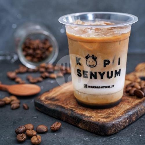 Es Kopi Susu Senyum (Gula Aren) menu Kopi Senyum, Kelapa Gading