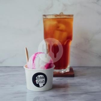 Iced Tea + 1 Scoop Sorbet menu Bebini Gelati, Gubeng