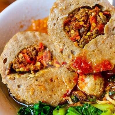 Bakso Mercon Toge Sayur menu Bakso Lotus, Melong