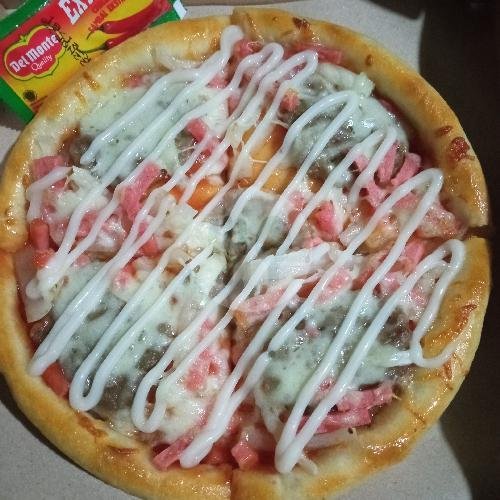 Pizza Pinggiran Nugget Kecil menu PAWON PISSA JODOG, Jodog Kidul RT. 05 Jodog, Gilangharjo, Pandak, Bantul 55761