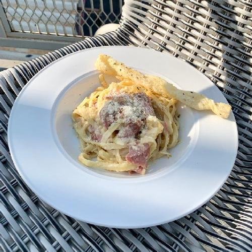 fettucini Carbonara menu Remory X Warung Italy Gresik, Jalan Kalimantan No. 89, GKB