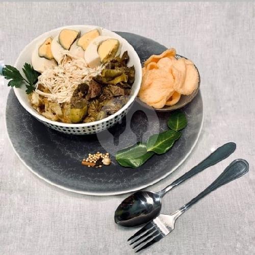 1 Porsi Bubur Ayam Ati Ampela menu Bubur Ayam Pak Sunar Ciawitali, Ciawitali